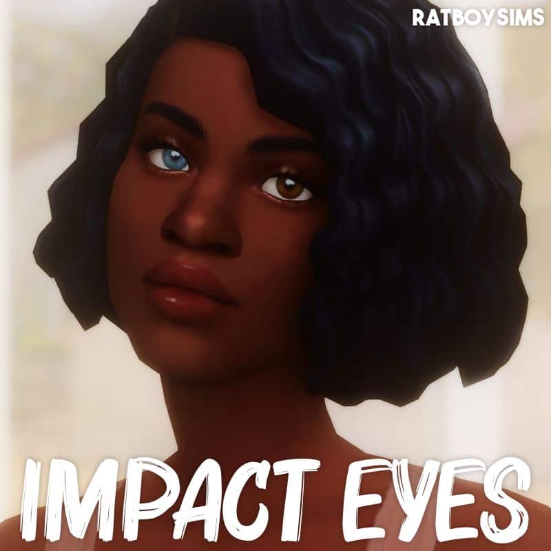 black woman with heterochromia eyes