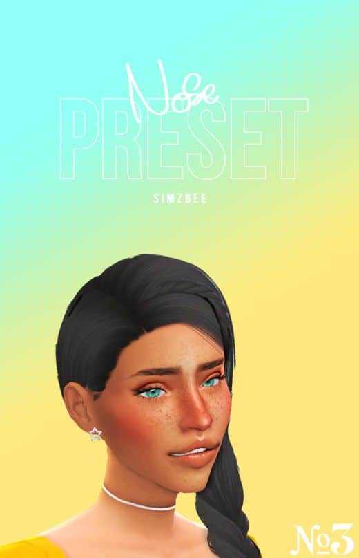 female sims with wider nose