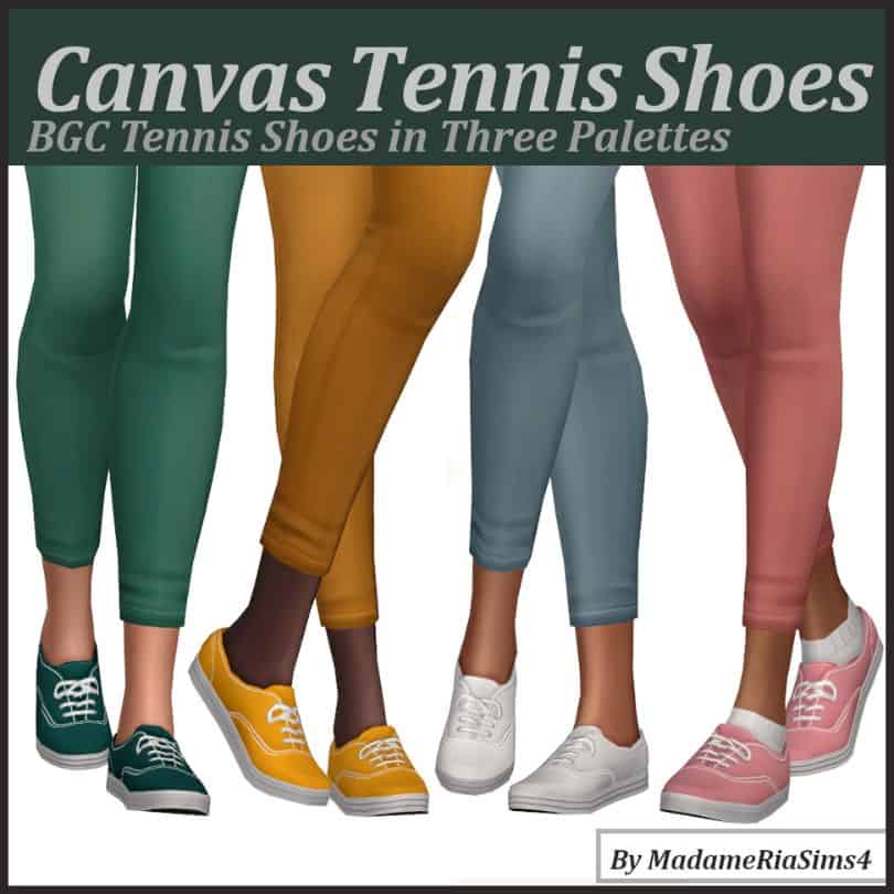 tennis shoes on sims women