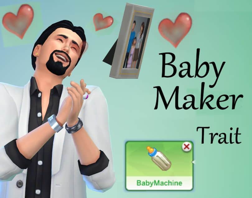 male sims excited to make a baby