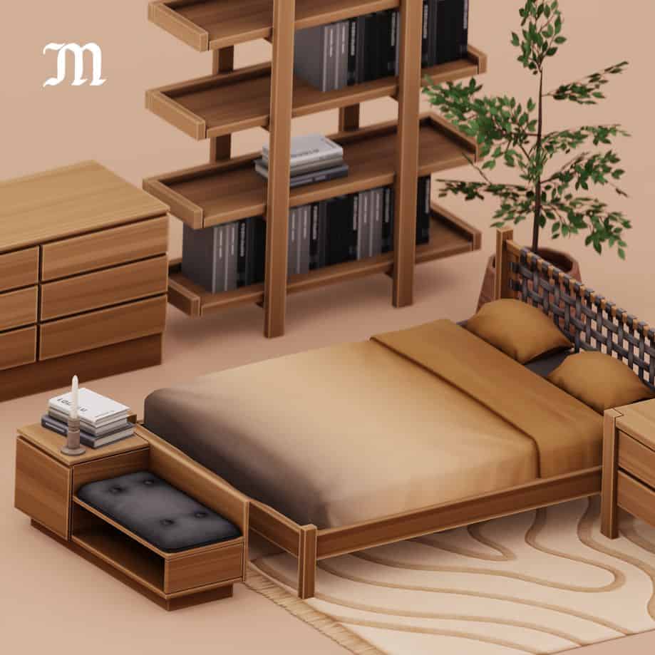 70s imspired brown bedroom set
