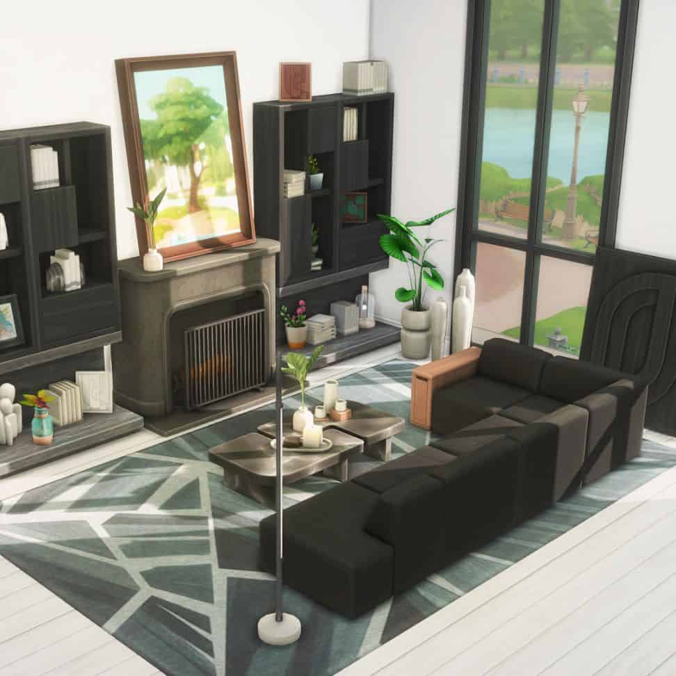 black living room furniture