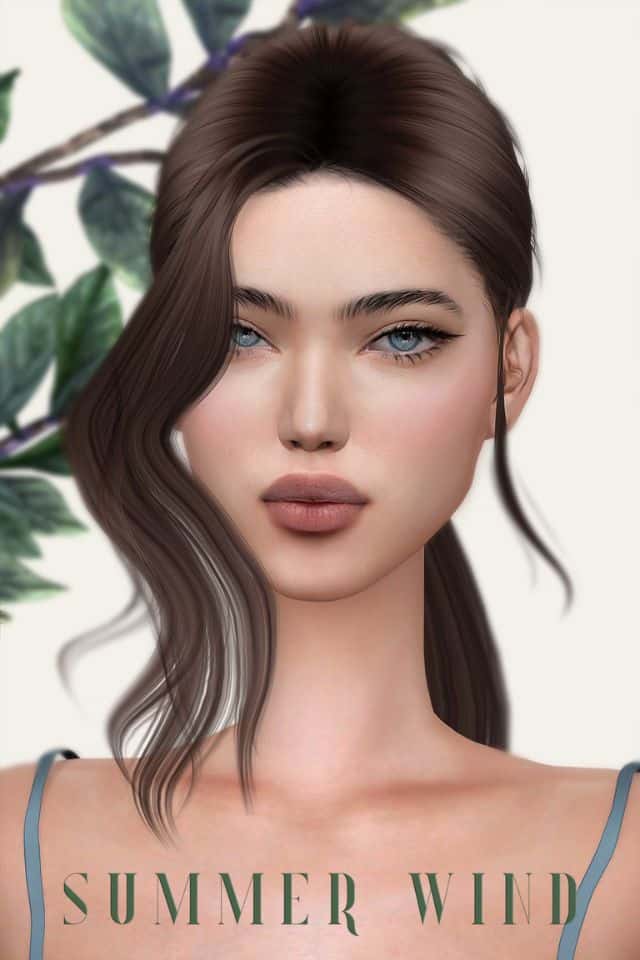 female sims with small delicate nose