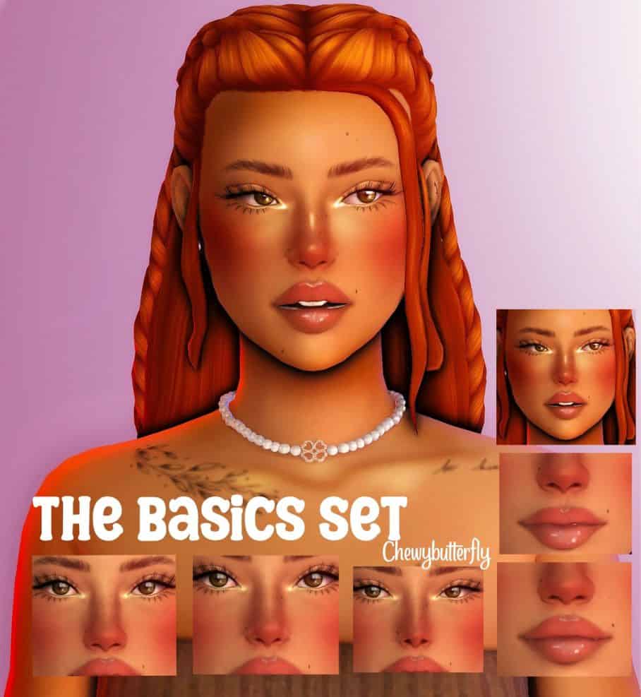 redhead sim with heavy full lips