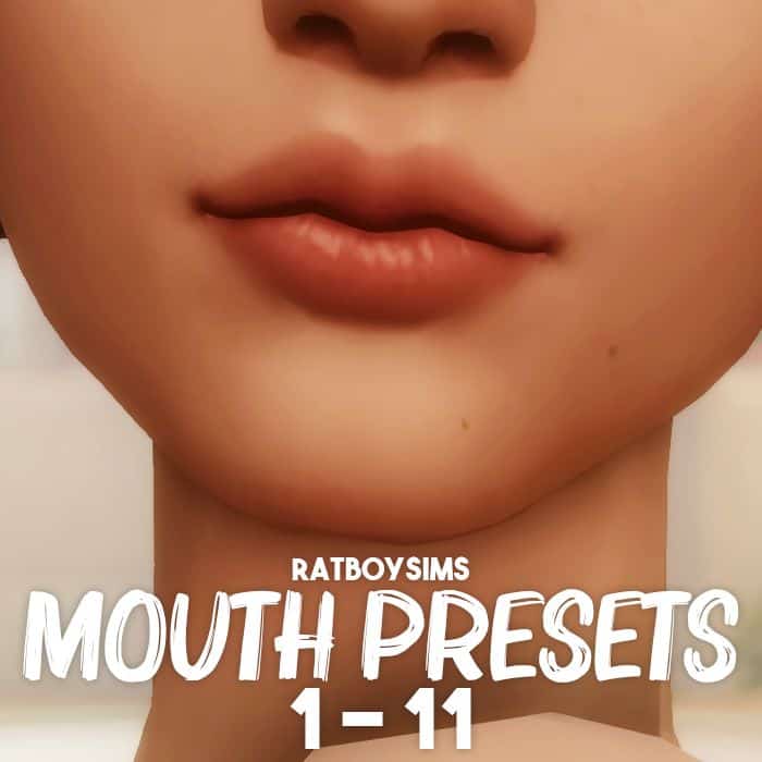 female modeling mouth presets