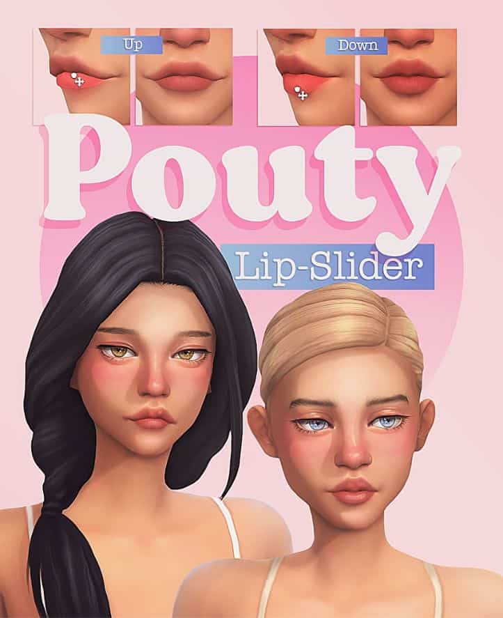 pouty lip slider