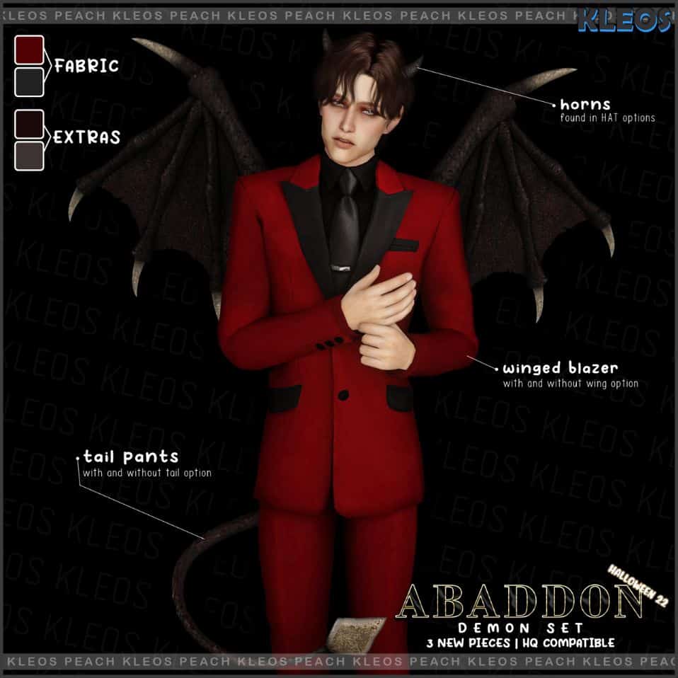 demon parts for sims 4 vampire cc