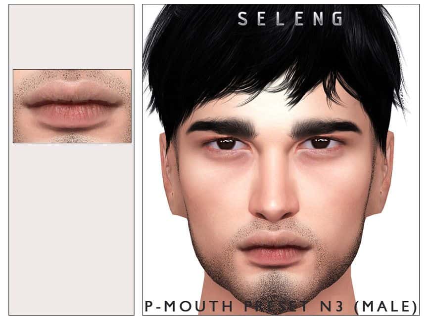 male sim with full lips