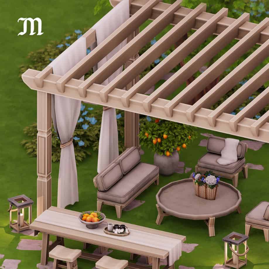 patio set sims 4 furniture cc