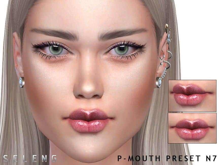 heart shaped shiny lip preset