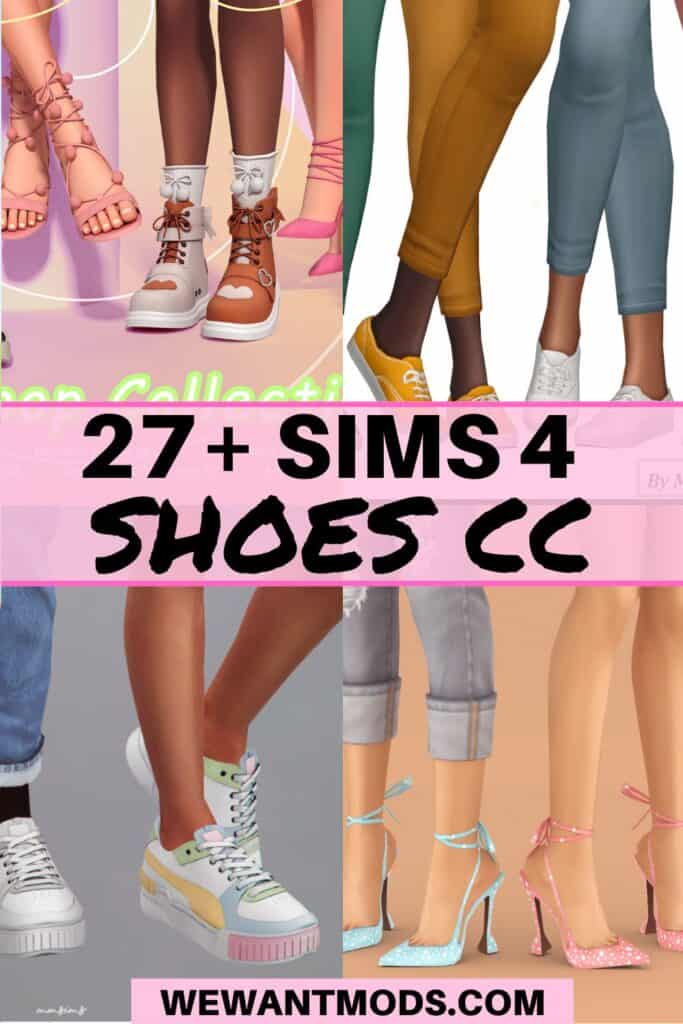 sims 4 shoes cc pinterest pin