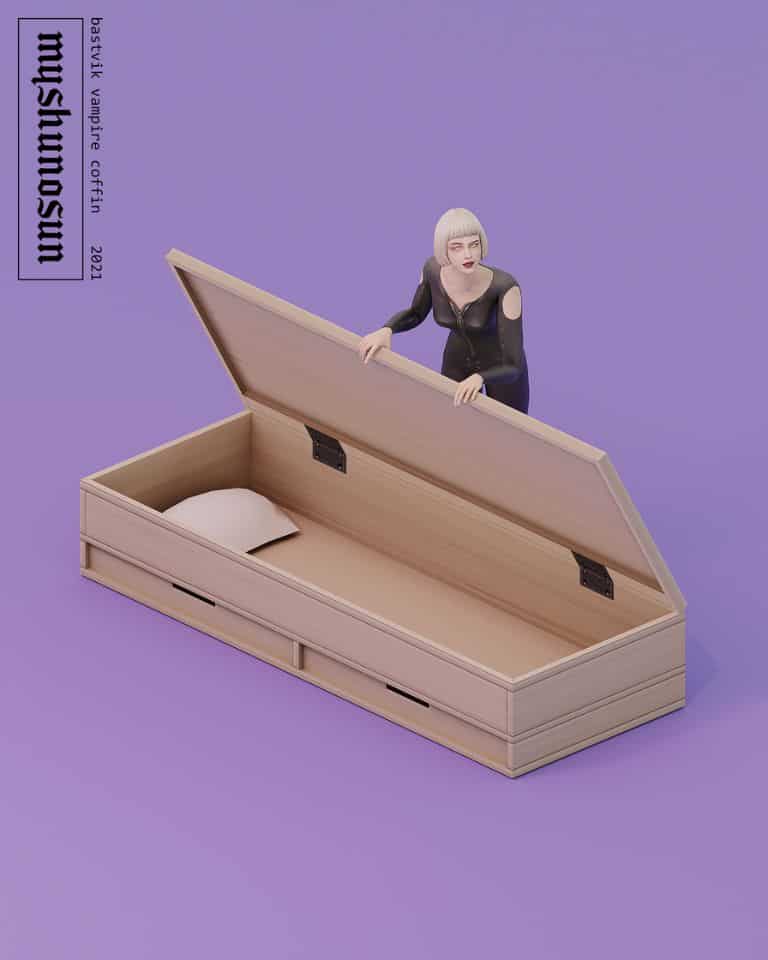 modern vampire coffin