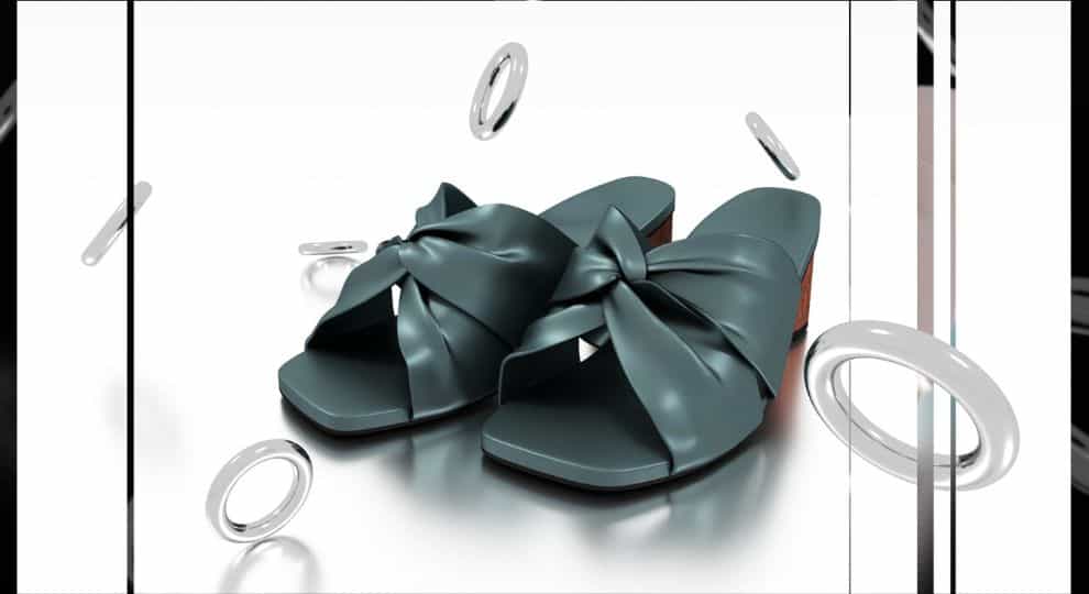 bow looking sandals