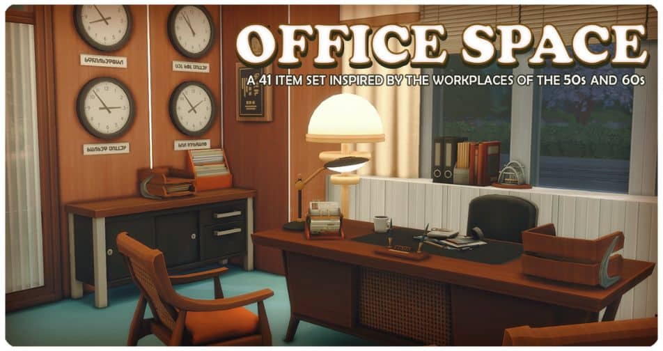 sims 4 60s office furniture
