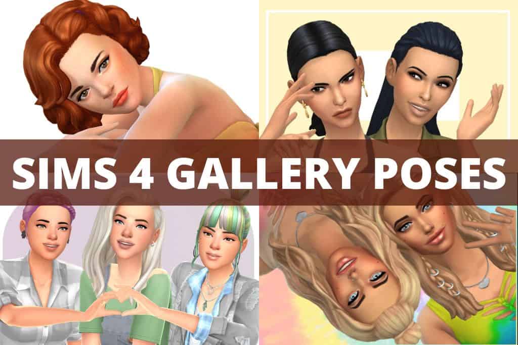 sims 4 gallery poses collage