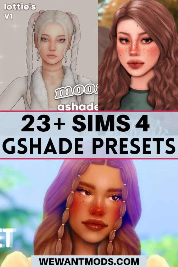 sims 4 gshade presets pinterest pin