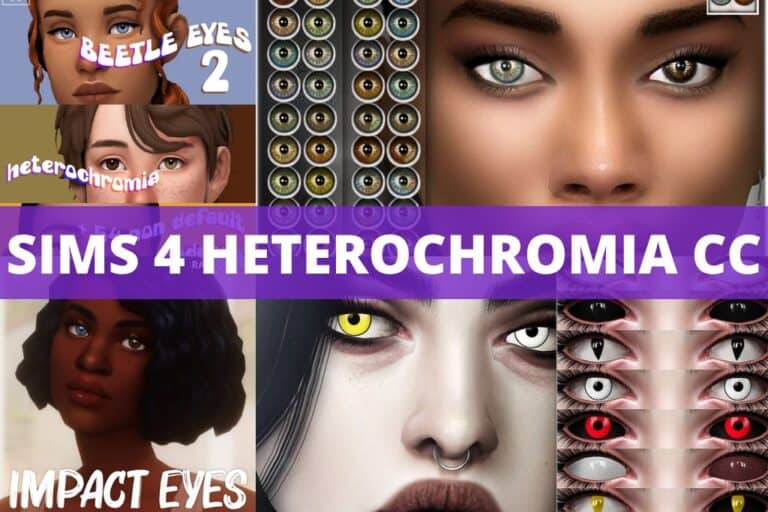 sims 4 heterochromia cc collage