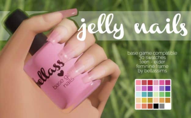 jelly looking sims 4 nails