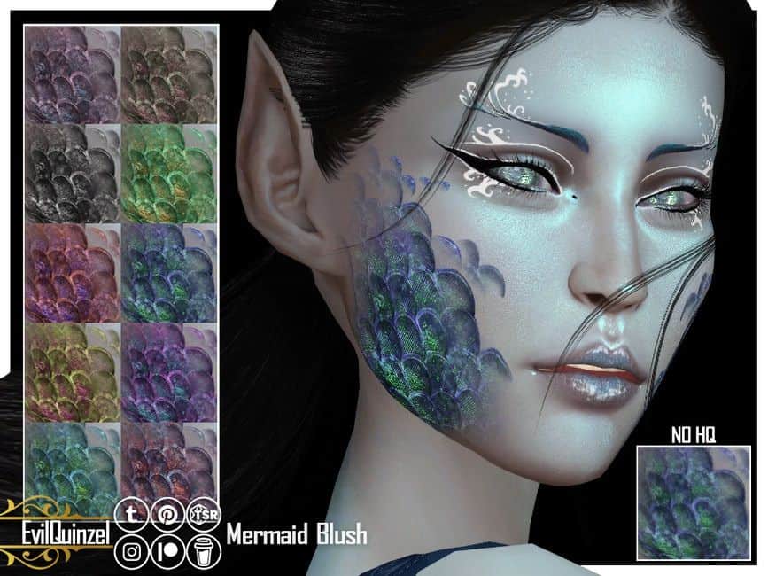 Sims 4 Mermaid Scales CC