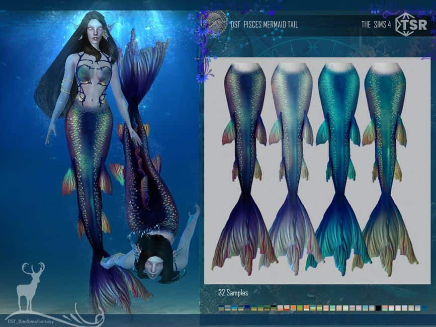 shiny mermaid tails