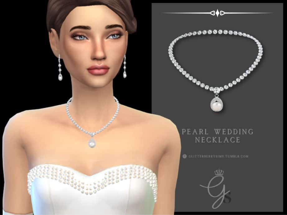 pearl and diamond wedding necklace