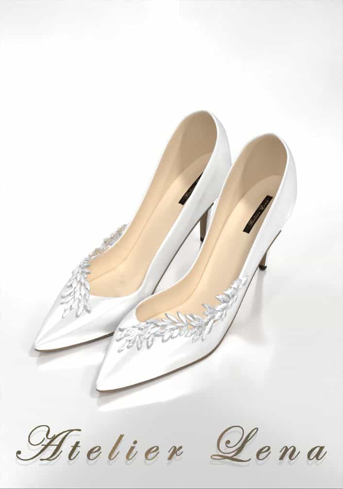 wedding shoes with crystals