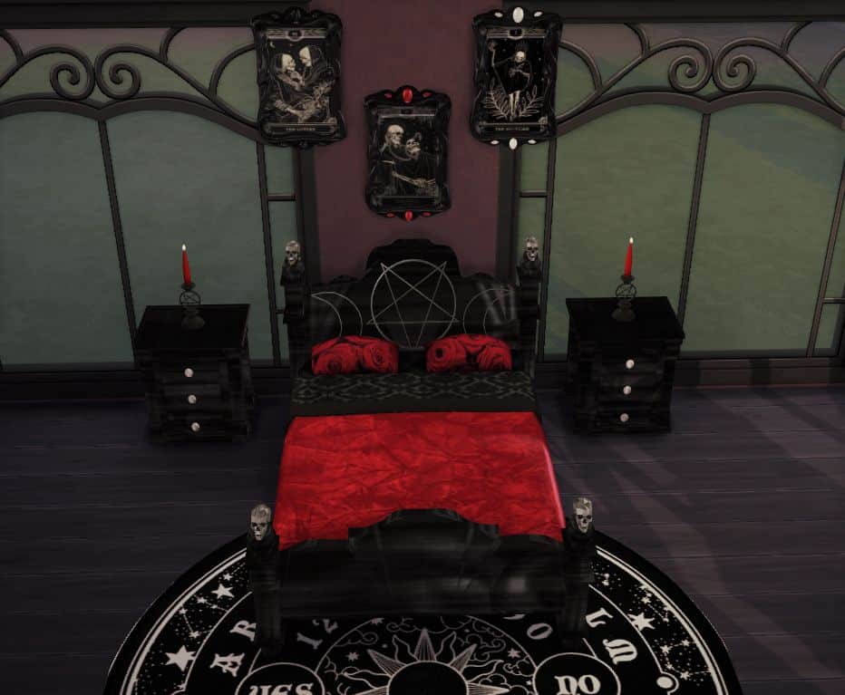 sims 4 satanic bedroom furniture set