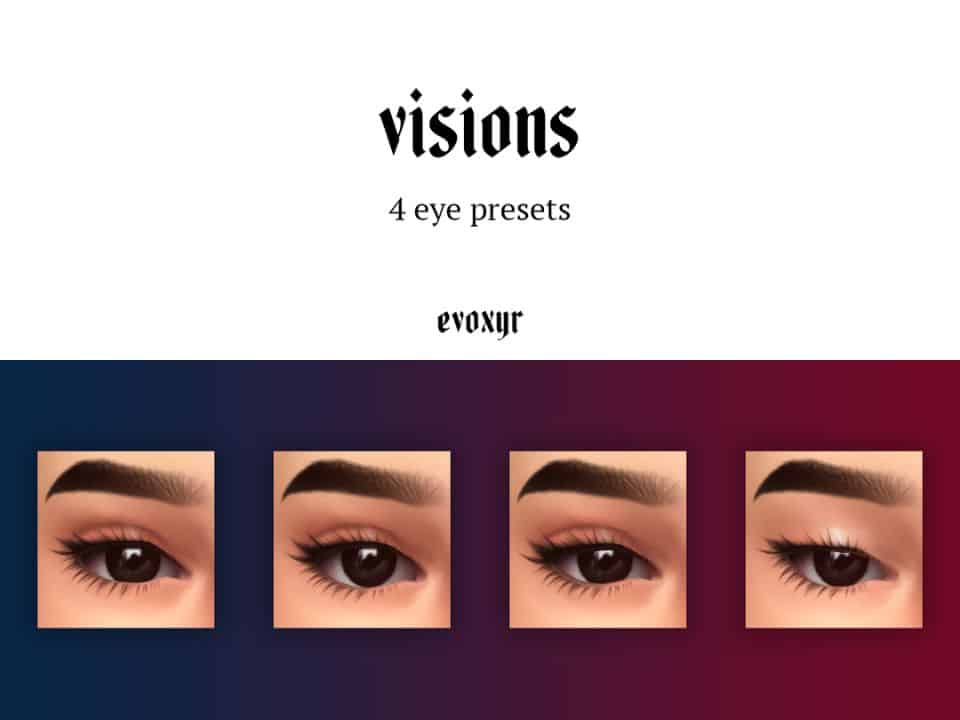 four sims 4 eye presets