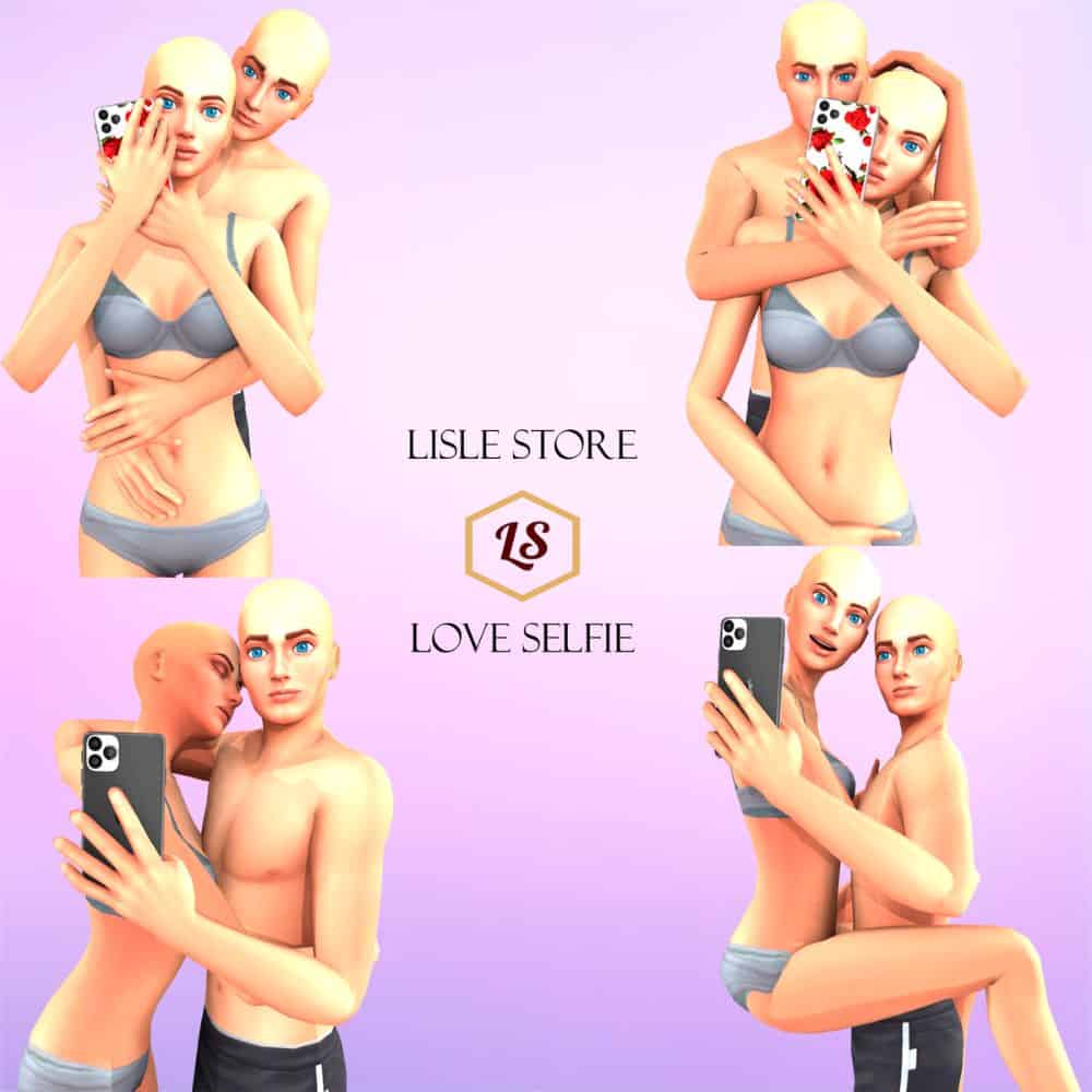 TS4) Mirror Selfie Couple_PosesPack | Sims 4 couple poses, Sims 4 clothing,  Mirror selfie poses