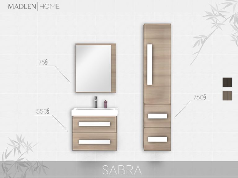 simple floating bathroom vanity set