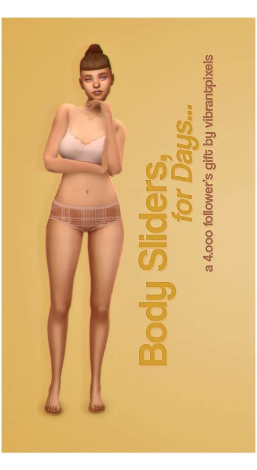 ALL BODY SLIDERS UNLOCKED FOR TODDLERS - REDHEADSIMS - CC