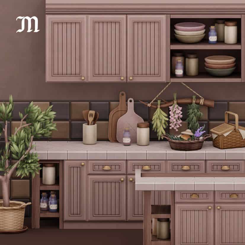 light wooden country style kitchen
