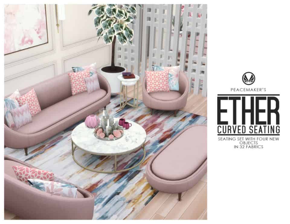 roundish living room pieces for sims 4