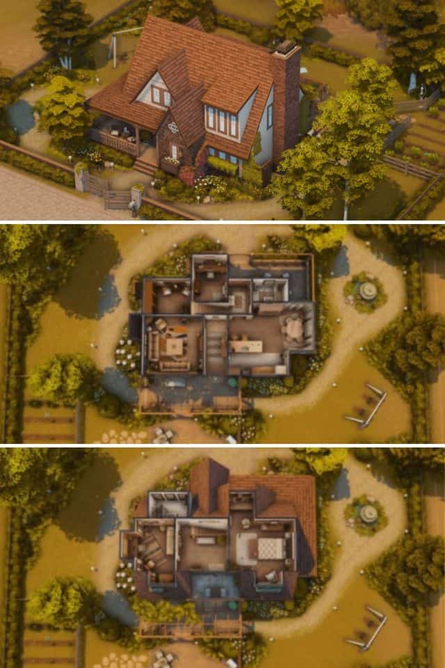 rustic family home with house layouts