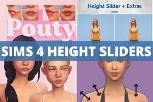 sims 4 height slider collage