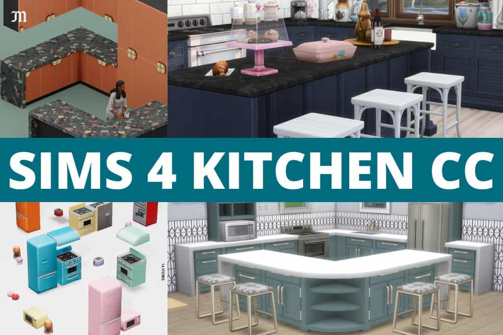 sims 4 kitchen cc collage