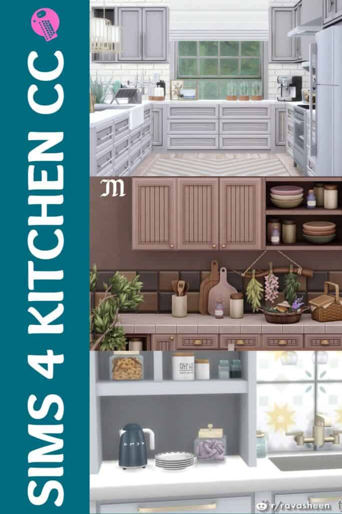 sims 4 kitchen cc pinterest pin