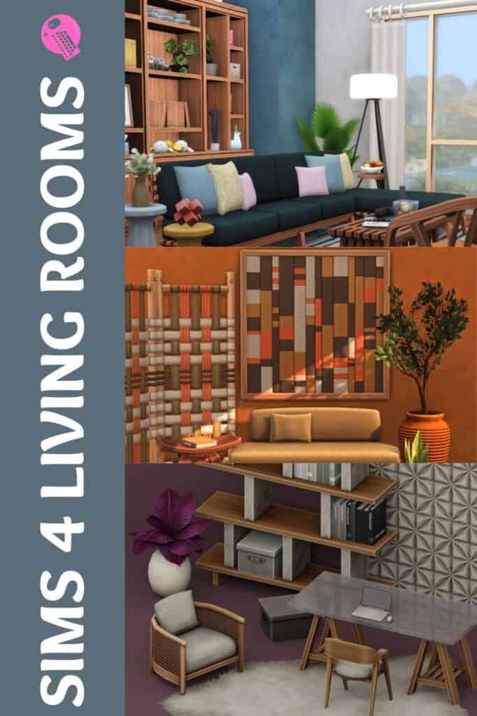 sims 4 living room ideas pinterest pin