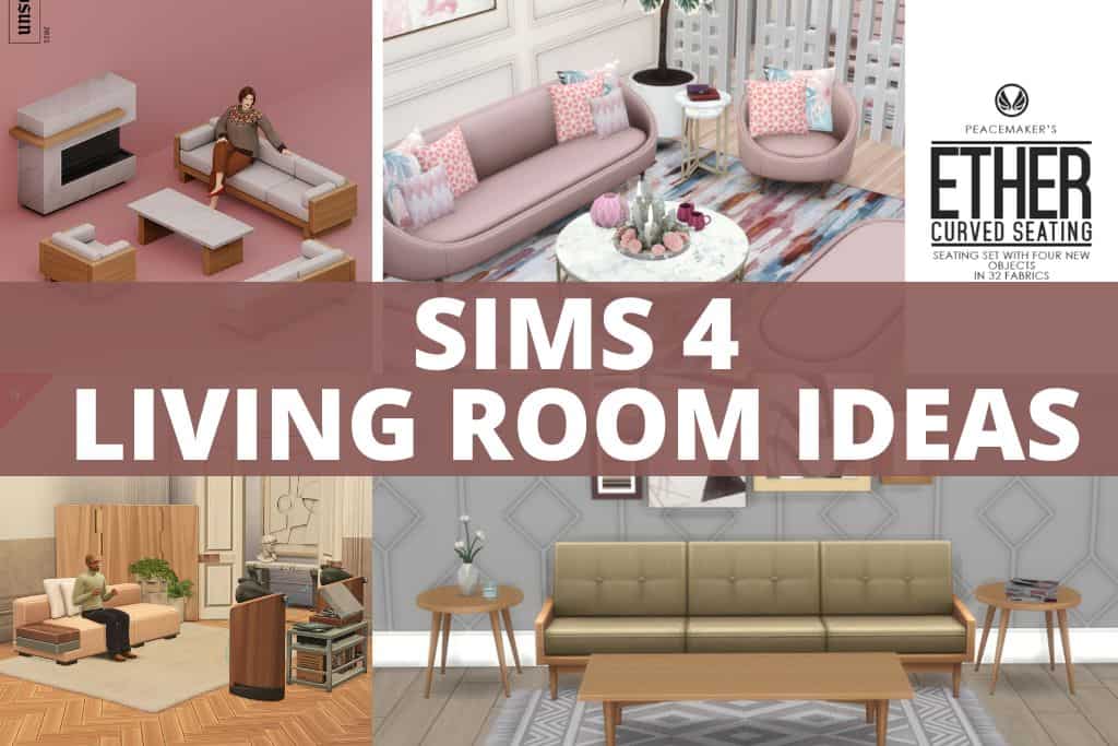 sims 4 living room ideas collage