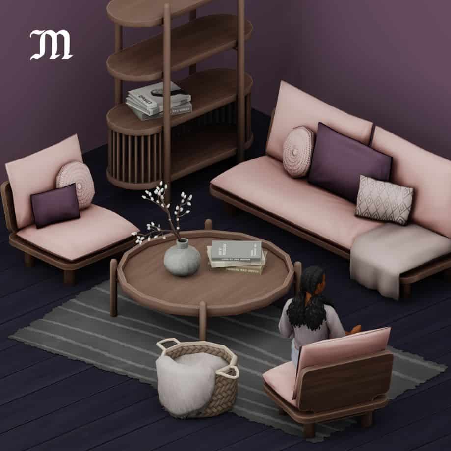various living room cc furniture for sims 4