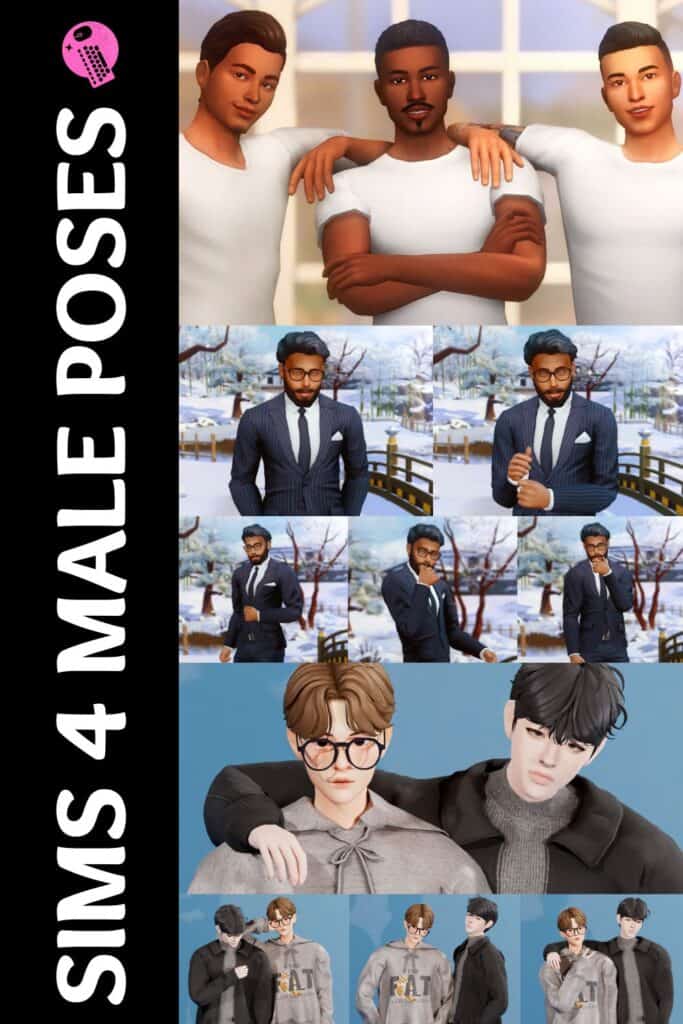 sims 4 male poses pinterest pin