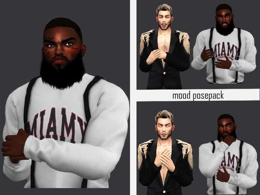 male and couple pose pack