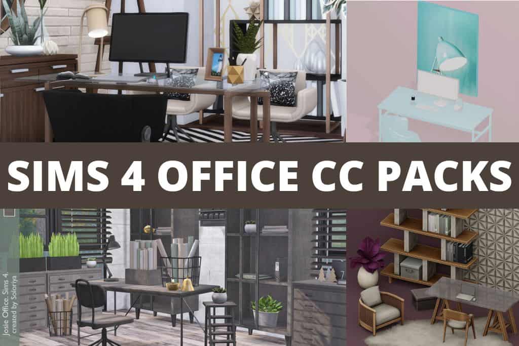 sims 4 office cc packs collage