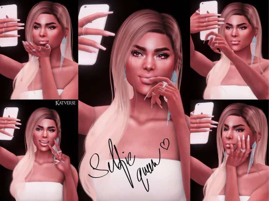 the sims 4 selfie poses mod