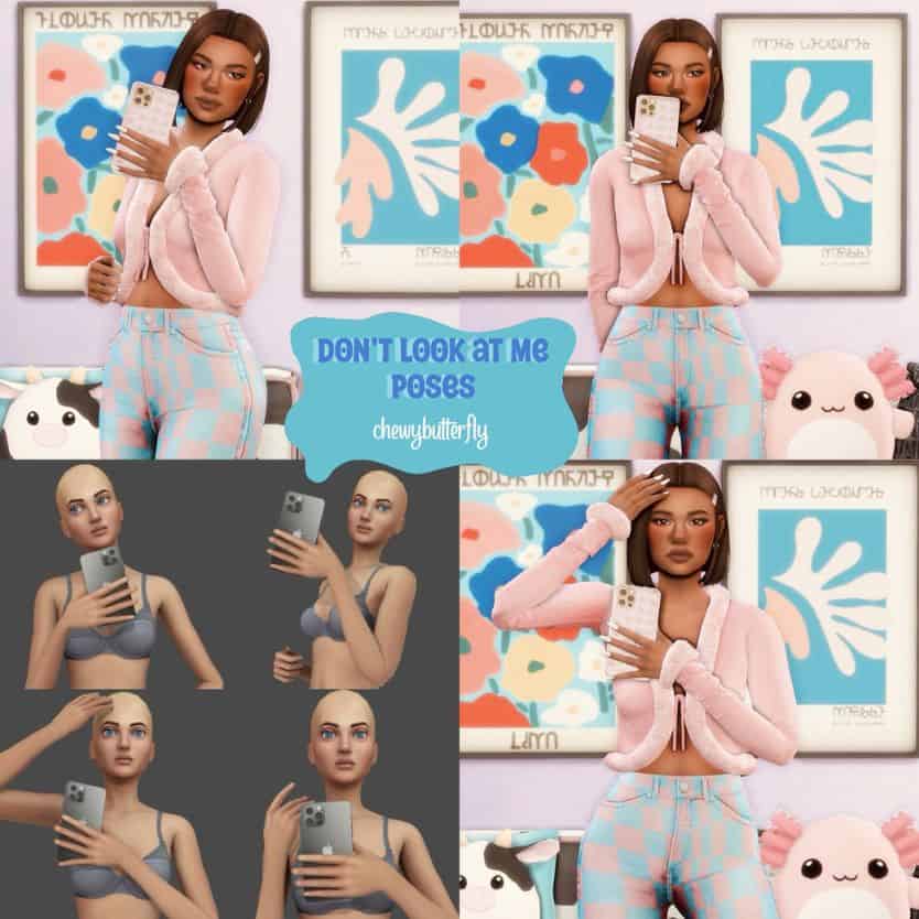 sims 4 selfie poses mod