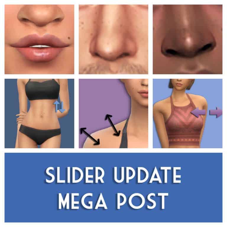 sims 4 booty breast posture sliders