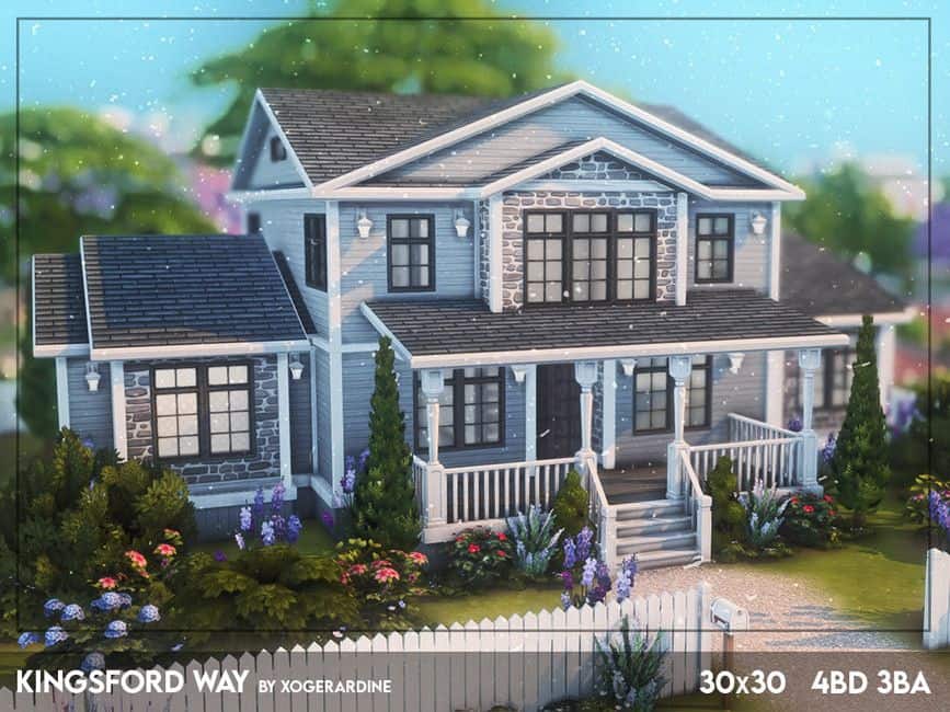 blue and gray family home