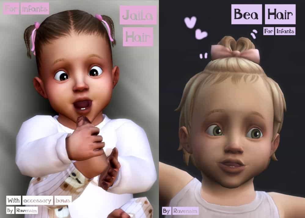 hair cc for sims 4 infants