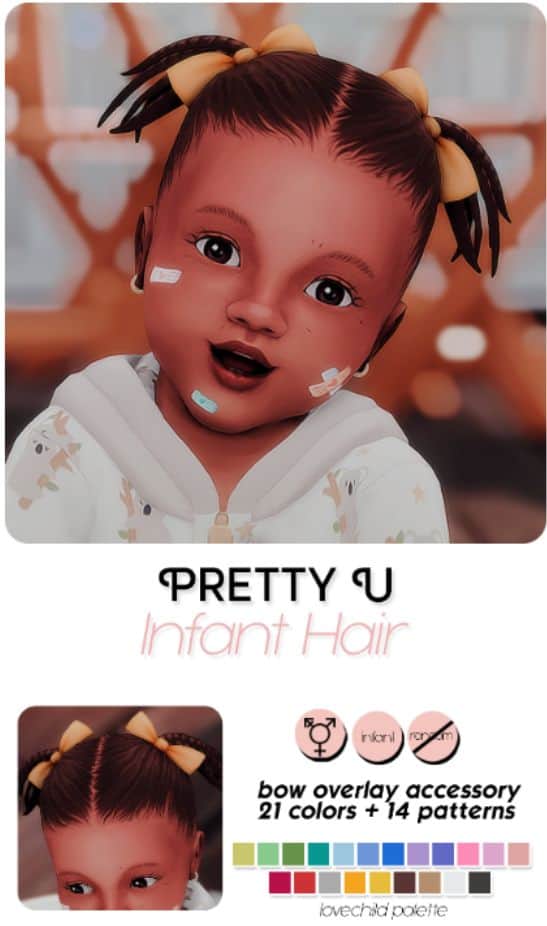 21+ New Sims 4 Infant Hair CC You'll Love! 