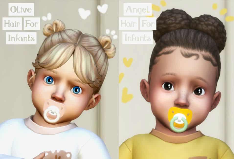 dual girly infant hairstyles